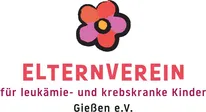 Logo des Elternvereins für leukämie- und krebskranke Kinder Gießen e.V. mit bunter Blume